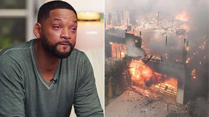 Will Smith and his house burning